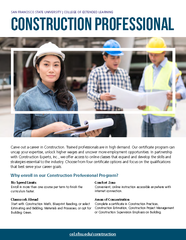 Construction Professional brochure cover