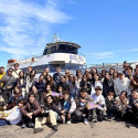 International students about to take San Francisco Bay cruise