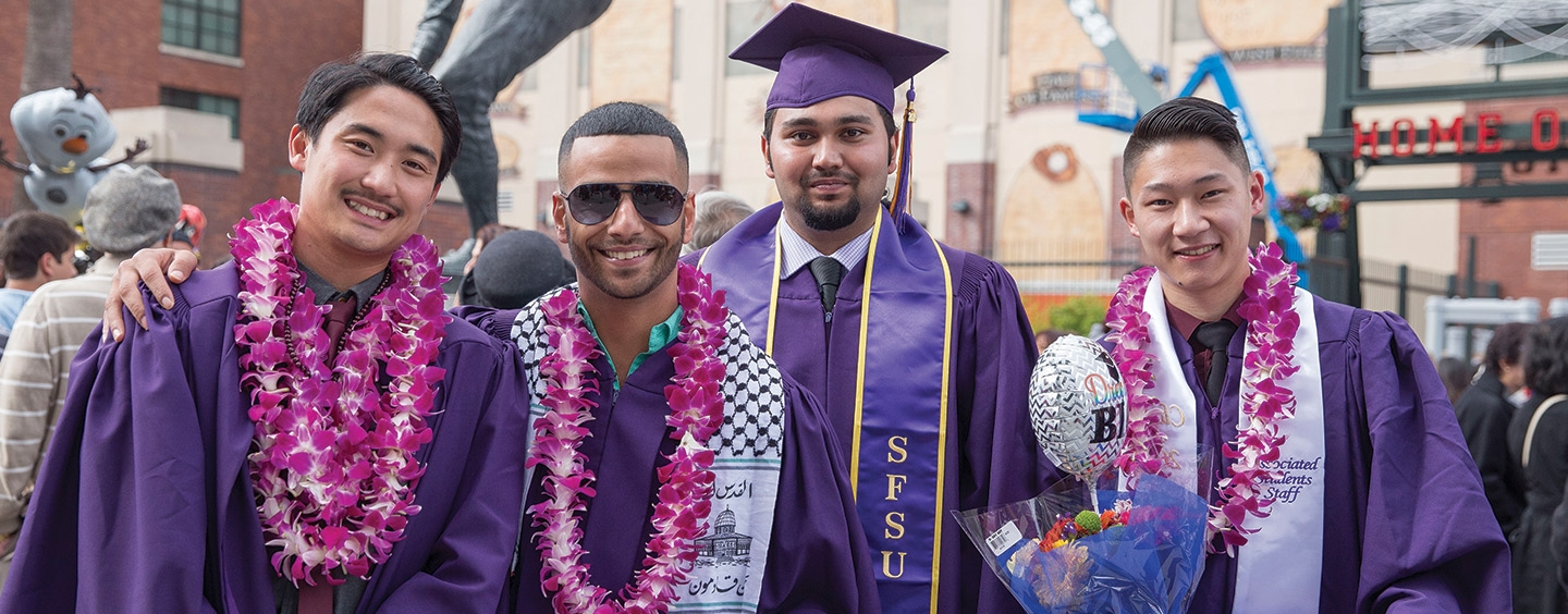 Graduates at Commencement